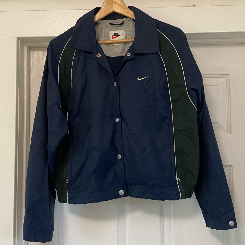 Vintage Nike Womens Navy Blue Jacket